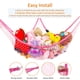 thumbnail image 2 of Hamaca de juguete Jumbo, animales de peluche y almacenamiento de juguetes, red para hamaca de 70 ", esquina de cabestrillo de pared, organizador de red de juguete de malla Extra grande para niños Xemadio WMZL-356-2, 2 of 7