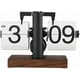 thumbnail image 1 of Reloj mesa plegable retro, base madera, números grandes, negro, 1 of 4