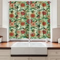 thumbnail image 2 of Ambesonne Floral Kitchen Curtains, Oriental Inspirations, 55"x39", Multicolor, 2 of 3