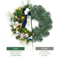 thumbnail image 6 of 24 inch Wreath with 20 LED Lights Timer, Battery Operated Wreath with Ball Ornaments Berries Pine Cones, 6 of 9