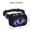 thumbnail image 4 of Honeii v Print Square Double Layer Waist Bag,Waist Belt Bag Fashion Fanny Women and Men,For Travel Running Hiking Walking, 4 of 9