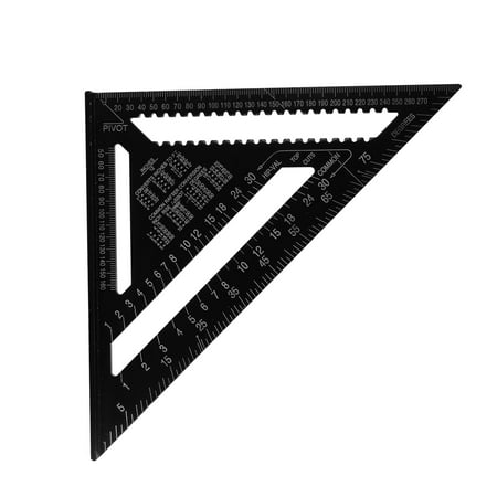 Speed Square Layout Tool 270mm Metric Aluminum Alloy Triangle Rafter Angle Square for Woodworking