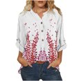 thumbnail image 1 of Blusa informal de manga larga con cuello en V y cuello alto a la moda para mujer Pompotops  FGAJ14075, 1 of 5
