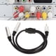 thumbnail image 1 of Cable Divisor De Sonido, Macho A Doble Hembra De 3,5 Mm A Doble Cable De 6,35 Mm Señal Estable Cable De PVC Chapado En Oro De 1,6 Pies Para Mezclador Para Micrófono, 1 of 7