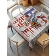 thumbnail image 2 of 4th of July Suqare Tablecloth - 54 x 54 Inch, Stars Striped Farmhouse American Flag Wood Grain Waterproof & StainResistant Tablecloth, Washable Oil-proof Table Cover for Dining/Party/Wedding/Buffet, 2 of 9