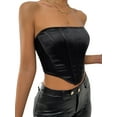 thumbnail image 5 of Liacowi Women Bustiers Corsets Off Shoulder Slim Crop Tops Clubwear Party Vest, 5 of 7