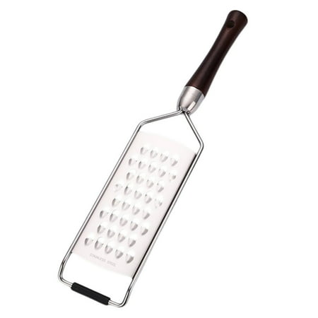 

Hadanceo Cheese Grater Handheld Wooden Handle Food Grade 304 Stainless Steel Multifunctional Lemon Vegetable Fruits Shredder Slicer Kitchen Tools