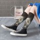 thumbnail image 5 of Fotbe Astronaut Polar Bear Roar Calcetas Divertidas Estampadas para Hombre y Mujer, Calcetas de Algodón hasta la Rodilla para Caminar, Correr, Enfermería y Embarazo, 5 of 6