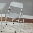 Your Zone Juvenile Resin Folding Chair for Children 2 Years & Over, Gray