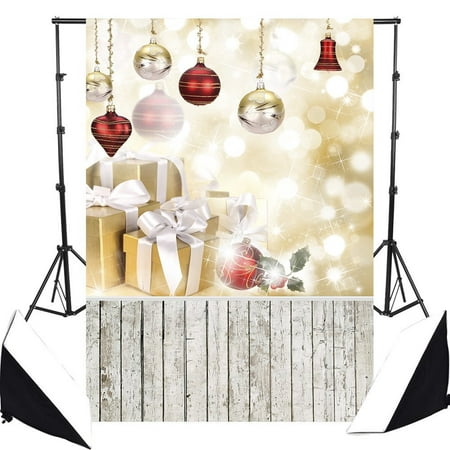 ABPHOTO Polyester Christmas Photo Backdrops,Merry Christmas Theme Background Photography Backdrop Studio Props Best for Studio, Club, Event or Home Photography