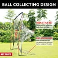 thumbnail image 4 of 7' x 7' Baseball & Softball Practice Hitting & Pitching Net similar to Bow Frame, Great for All Skill Levels, 4 of 8