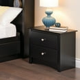 thumbnail image 5 of Prepac Sonoma 2-Drawer Nightstand, Black, 5 of 8