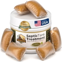 Septic Tank Treatment Pods (12 Pack) - 1 Year Supply of Dissolvable Easy Flush Live Bacteria Packets - Best Way to Prevent Expensive Sewage Backups - Made in USA