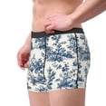 thumbnail image 2 of Yiaed Vintage Floral 1 Print Men's Soft Cotton Boxer Shorts Breathable Boxers Underwear Moisture-Wicking Underwear Stretch Boxer Briefs for Man-XX-Large, 2 of 5