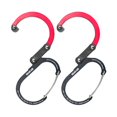 thumbnail image 1 of Clip Mosquetón GEAR AID HEROCLIP Pequeño Negro y Rojo Paquete de 2, 1 of 9
