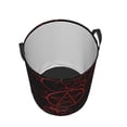 thumbnail image 3 of XMXY Round Laundry Basket Organizer, Darkness Occult Pentagram Waterproof Collapsible Dirty Clothes Basket Laundry Hamper, Small Size, 3 of 8