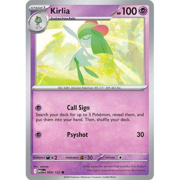 Pokemon ME01: Mega Evolution Common Kirlia #59