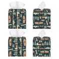 thumbnail image 2 of Balery UAE Travel1 1 Porta Pañuelos de Cuero con Estampado – Funda Moderna Cuadrada para Caja de Pañuelos, Dispensador 5x5x5'', 2 of 7