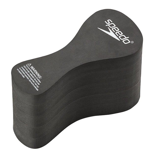 Pull Buoy Speedo Negro, accesorio ergonómico de espuma negra para entrenamiento acuático que mantiene las piernas flotando, mejora la alineación corporal y fortalece la técnica de natación en sesiones prolongadas.