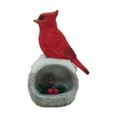 thumbnail image 2 of Estatua de pájaro rojo Shamjiam de Navidad adorno de mesa interior exterior, 2 of 8