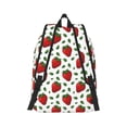 thumbnail image 6 of Rocae Strawberry for Durable Canvas Backpack Leisure Large Bag Travel Rucksack Multi-function Backpack, 6 of 8