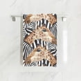 thumbnail image 1 of senya Soft Hand Towels, Zebra and Giraffe Highly Absorbent Hand Towels for Bathroom, Hand, Face, Gym, 1 of 4
