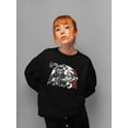thumbnail image 2 of Krampus Santa Beer Naughty Christmas Tee Women's Sweatshirt, 2 of 4