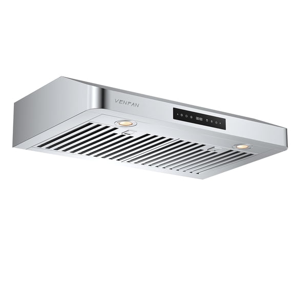 30 Inch Under Cabinet Range Hood - 1200 CFM Ultra Powerful Suction, Gesture Sensing & 4-Speed Touch Control, Dishwasher Safe Filters, Stainless Steel Kitchen Vent Hood