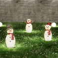 thumbnail image 6 of Tarmeek Lighted Christmas Snowman Light Up Collapsible Decorations 20LEDS Outdoor White Snowman with LED Lights Garden Xmas Holiday Christmas Event Decoration, Christmas Eve Night Decor, 6 of 7