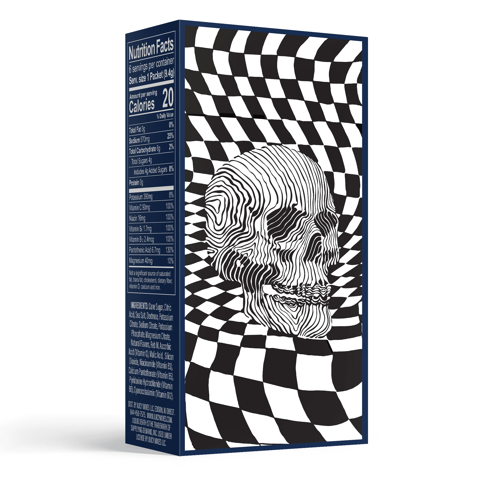 Liquid Death Dust Hydration Powdered Drink Mix, Variety 6 Pack, Berry It Alive, Cherry Obituary, Squeezed to Death,1000mg Electrolytes