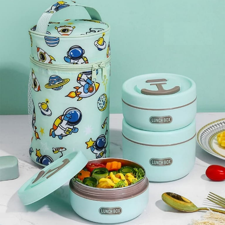 2-In-1 Stackable Bento Box With Insulated Carrying Case