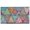 Multicolor Ethnic Geometric-1, variant on Purple Floral and Petal Pattern Door Rugs,Washable Non Slip Door Mats Indoor,Decorative Door Mats,Entry Mat Indoor for Entrance,Bedroom,Kitchen,Bathroom,17"x30"