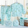 thumbnail image 2 of CAUYDYNewborn Baby Gift Set, 8-Piece Cotton Baby Clothes Gift for 0-3 Months, Baby Shower Welcome Gift0-3 ML101-Blue,0-3 M), 2 of 9