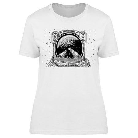 Astronaut Space Close-Up T-Shirt Women -Image by Shutterstock Female Large