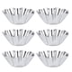 thumbnail image 1 of 6 moldes para tartas de acero inoxidable delicados y útiles con flores, moldes reutilizables para cupcakes, muffins, para hornear, para cocina, plateado, 1 of 7
