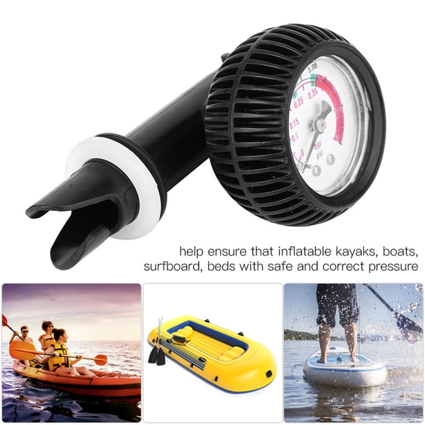 Manomètre Pour Kayak Et Bateau Gonflable – Mesure Jusqu’à 30 Psi, En Caoutchouc Et Inox, Compact, Pour Sports Nautiques