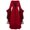 Red, variant on ICHUANYI Women's Lace Solid Strap Vintage Dress Long Sleeve V-Neck Knee Length Mid Calf Dress