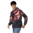 thumbnail image 3 of JUNZAN Giant Monster Over City Print Men's Zip Up Hoodie Athletic Hoodies Long Sleeve Hooded Sweatshirts With Pockets (S-3XL), 3 of 6