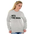 thumbnail image 4 of Funny Couples Set She's the Boss Women Plus Size Crewneck Sweatshirt Brisco Brands 4X, 4 of 6