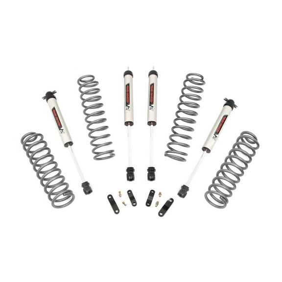 Rough Country 2.5" Lift Kit (fits) 2007-2018 Jeep Wrangler JK 2DR | V2 Monotube Shocks | Suspension System | 67870