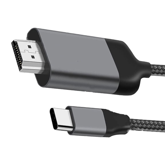 USB C to HDTV Cable 4K 60Hz/30Hz Type C to HDTV Cable High Speed Braided Cord