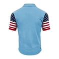 thumbnail image 3 of WAYUTE Polo Shirts for Men 250th Anniversary USA Shirt Short Sleeve Stars and Stripes Print Freedom 4th of July Independence Day Casual Summer, 3 of 3