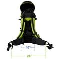 thumbnail image 6 of ClevrPlus Deluxe Lightweight Baby Carrier with Stand and Sun Shade for Toddlers, Green, 6 of 11