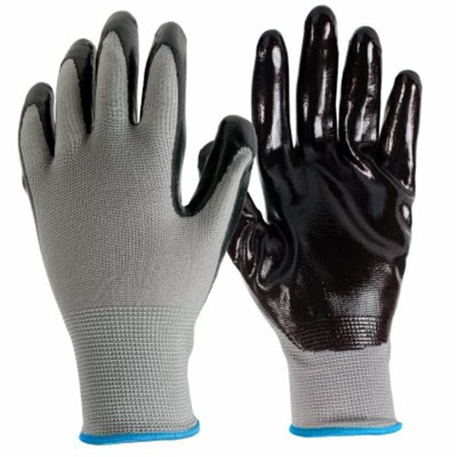 Big Time Products 244497 Mens True Grip Large Nitrile Coated Gloves, Pack of 3