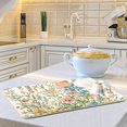 thumbnail image 6 of Yayeee Dish Drying Mat for Kitchen Counter 16"x18" Microfiber Absorbent Pad, Colorful Wildflowers, 6 of 7