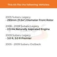 thumbnail image 2 of MAX Advanced Brakes - Brake Kit For 2005-2009 Subaru Outback| Carbon Ceramic Brake Pad and Rotor Kit Front and Rear| Daily Driving Geomet Coated Brake Rotors, 2 of 9