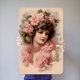thumbnail image 2 of Placa Metal Vintage para Niña Pintura Hierro Rectangular Arte Pared Del 30x40cm, 2 of 9
