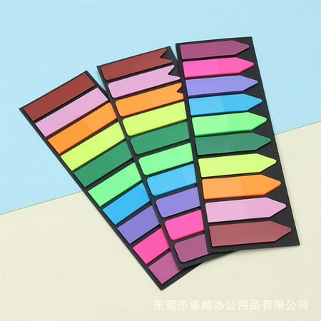 

3 Sets Colored Sticky Tabs Self Adhesive Reading Markers Reading Stickers Note Page Tabs Markers