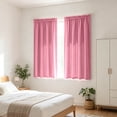 thumbnail image 2 of Lumxatz Pink Blackout Curtains for Bedroom 84 Inch Length 2 Panels Set, Soft Fabric Room Darkening Curtains for Living Room Window, Wide 42x Long 84 Inches, 2 of 2