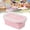 Pink, variant on Collapsible Silicone Food Storage Containers with Lids,BPA-Free,Airtight,Space-Saving Meal Prep & Lunch Box,Microwavable,Freezer & Dishwasher Safe,Camping & Travel